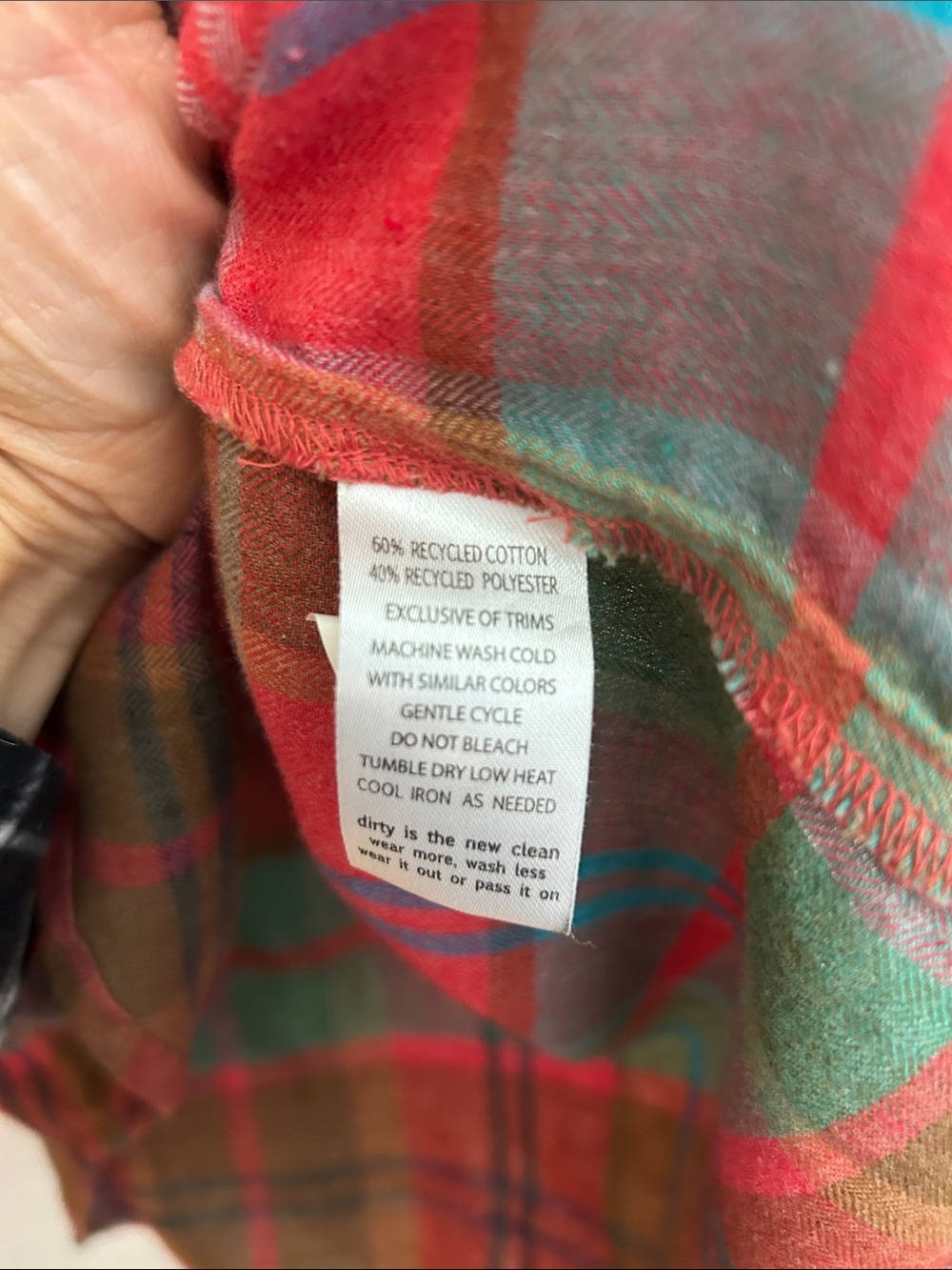 Toad & Co Women’s Reform Flannel Recycled Cotton size Large - Picture 5 of 8